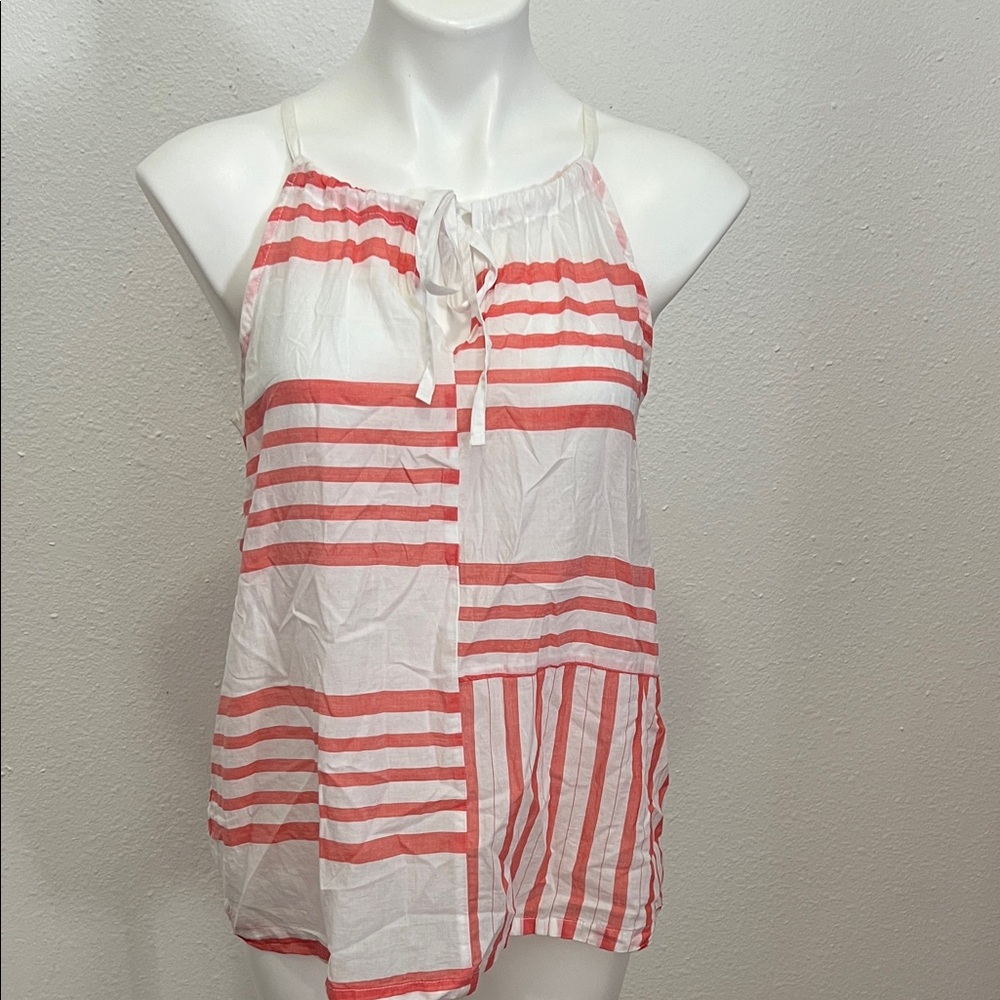 Old Navy Salmon White Tank Top Sz M